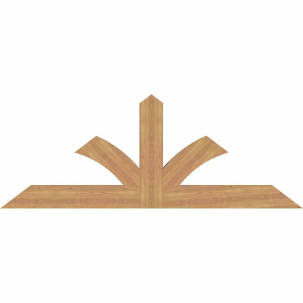 Ekena Millwork Richland Smooth Timber Gable Bracket, Western Red Cedar, 72"W x 27"H x 3 1/2"D x 5 1/2"F, 9/12 Pitch GBW072X27X0406RIC00SWR - main